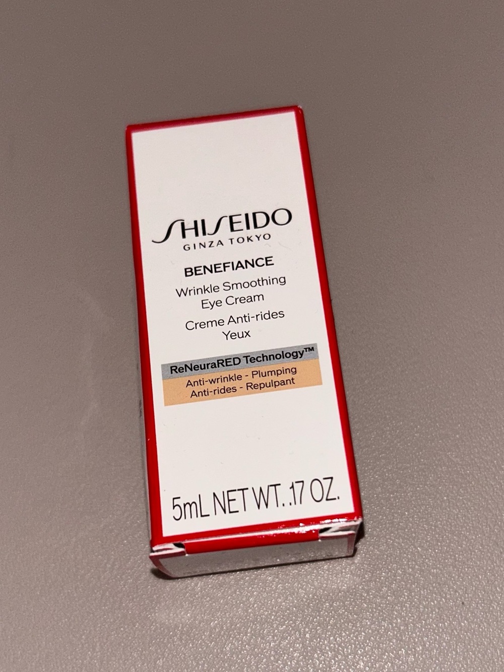 Shiseido Benefiance Wrinkle Smoothing Eye Cream Sample NEW